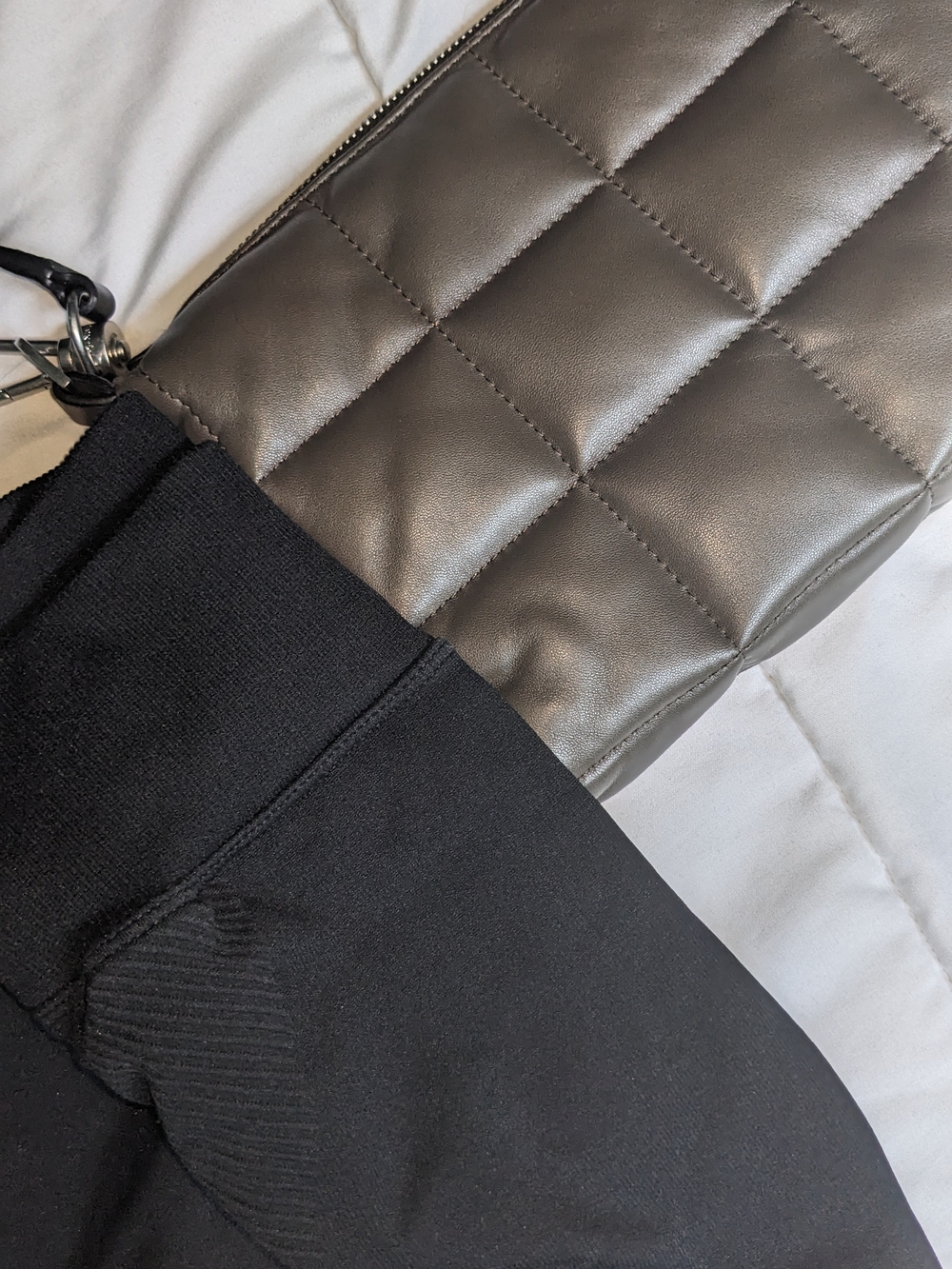 All Saints Olive Quilted Leather Eve Shoulder Bag - Picture 15 of 15